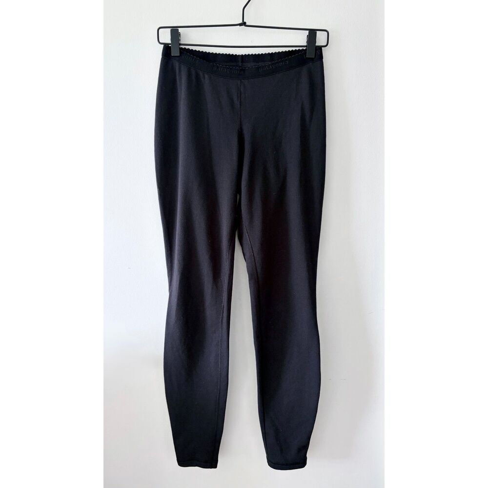 PATAGONIA Capilene Baselayer Leggings Black Midweight Thermal Womens Small